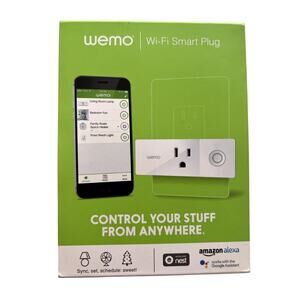 Wemo Wi-Fi Smart Plug Mini Amazon Google Nest Control Your Stuff From Anywhere